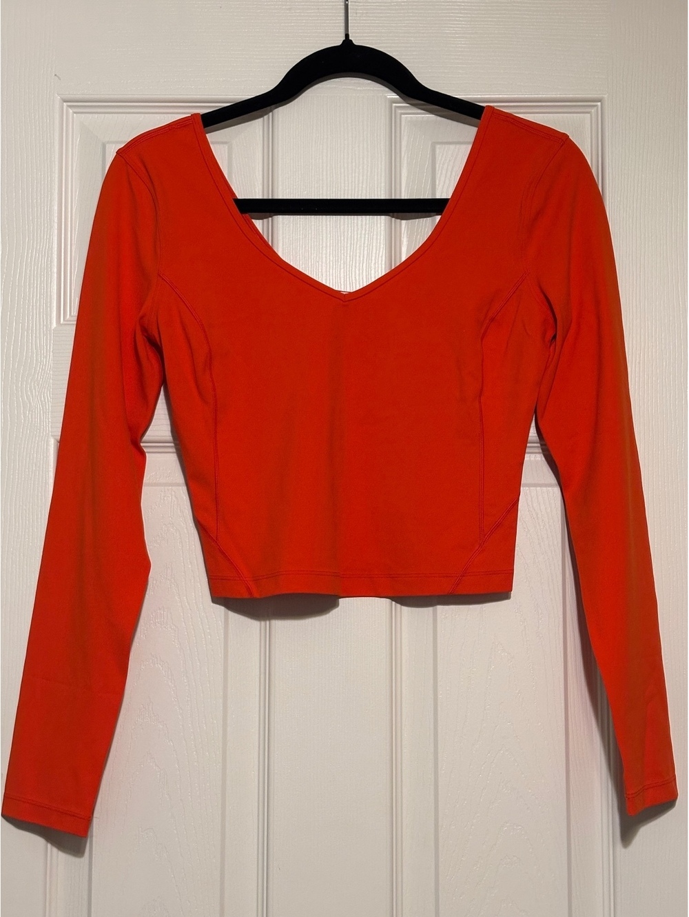Lululemon Align Long Sleeve Crop Top in Red, Size 6
